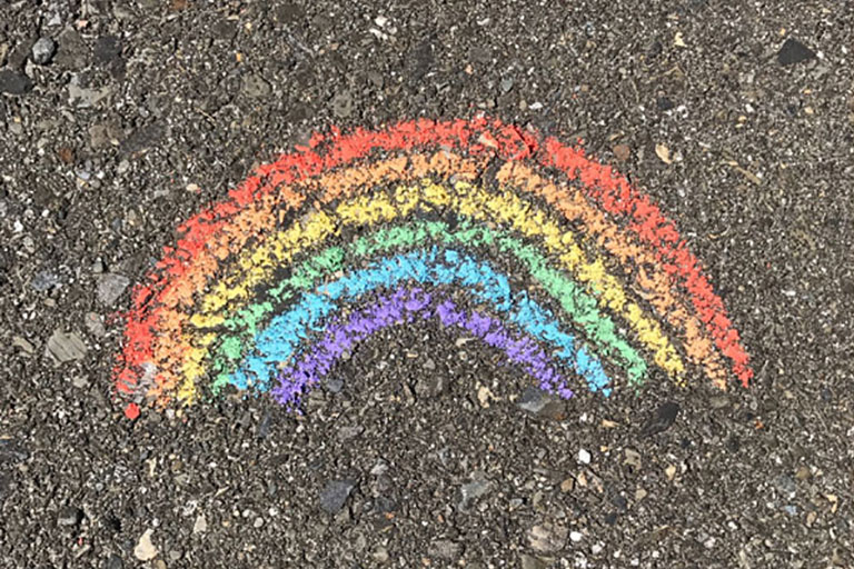 rainbow image on Philanthropy Outlook report